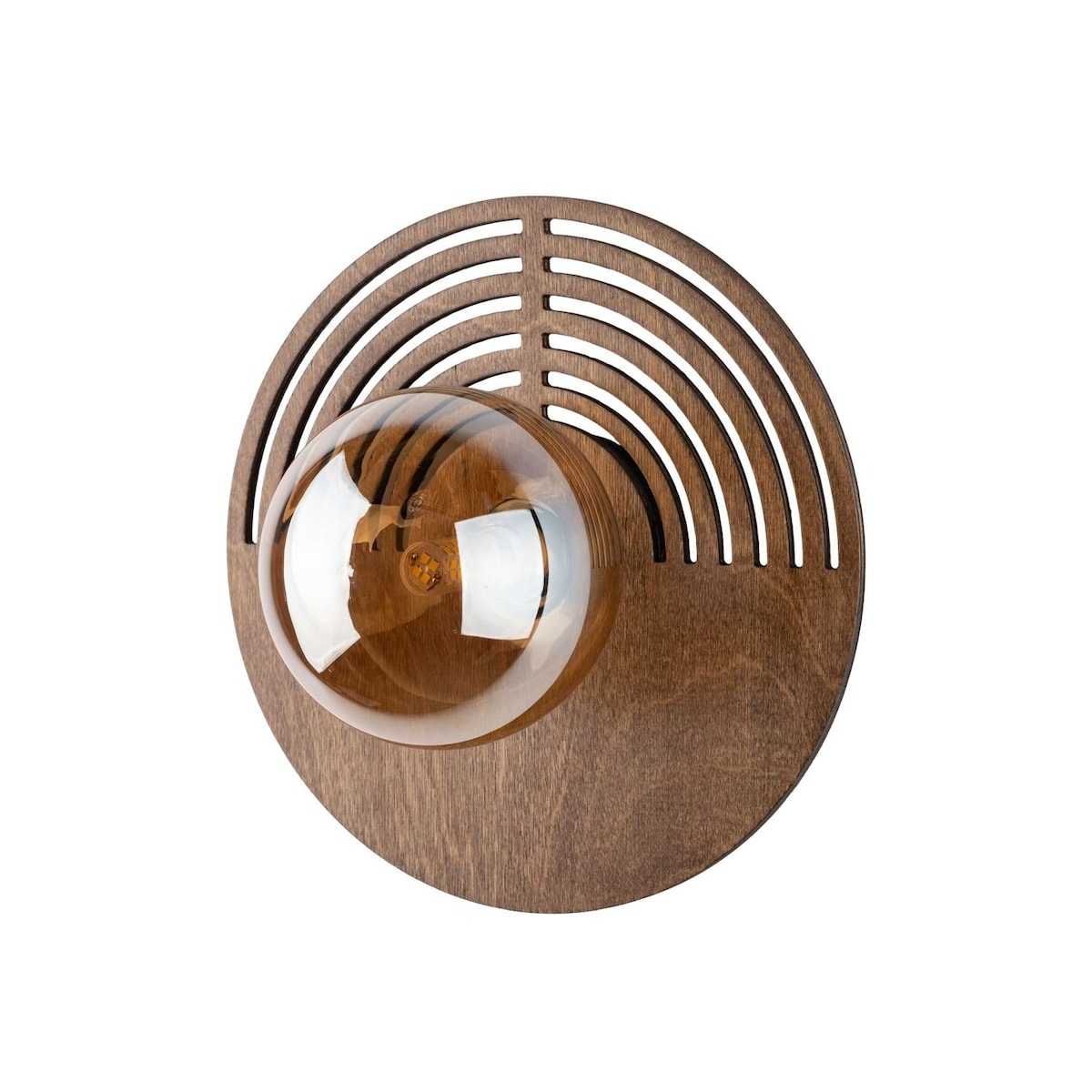 Kinkiet LUNAR WOOD 250 TK Lighting dębowo-brązowy G9 IP20 25 cm nowoczesna lampa ścienna z drewnem