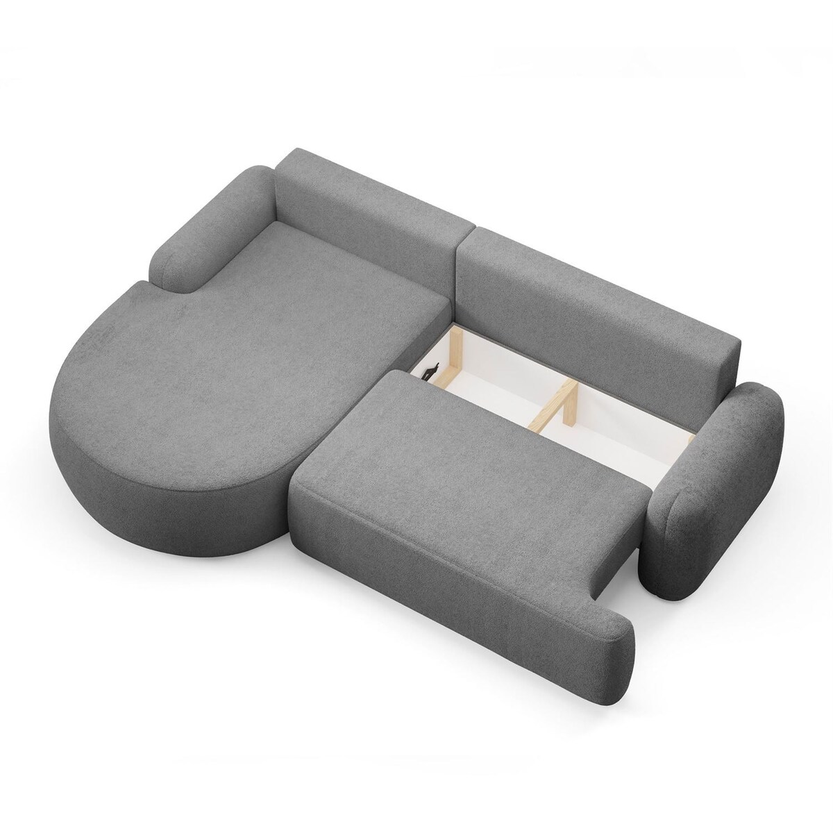 Zaokrąglony narożnik CLEO z funkcją spania, wersja lewa, Quelle 92