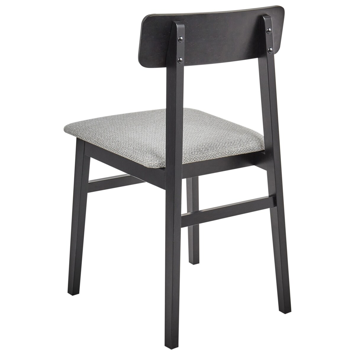 Zestaw 2 krzeseł do jadalni STACY Drewno kauczukowe Jasnoszary