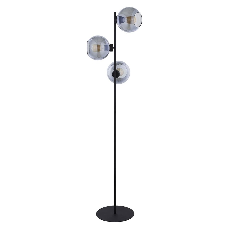 Potrójna lampa podłogowa kule Cubus 5239 TK Lighting szklana przydymiona