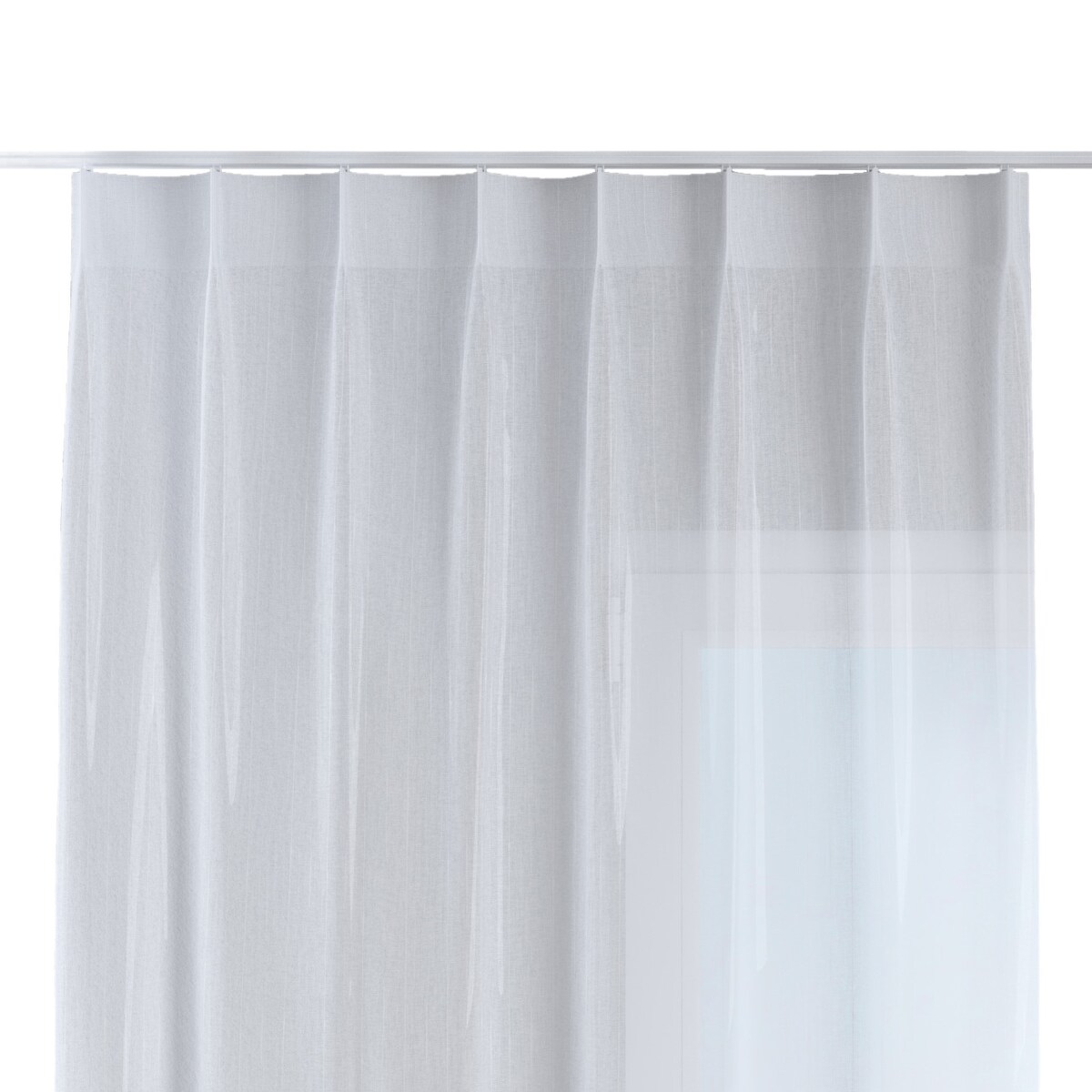 Zasłona na haczykach flex pojedynczych 130x245 kremowy