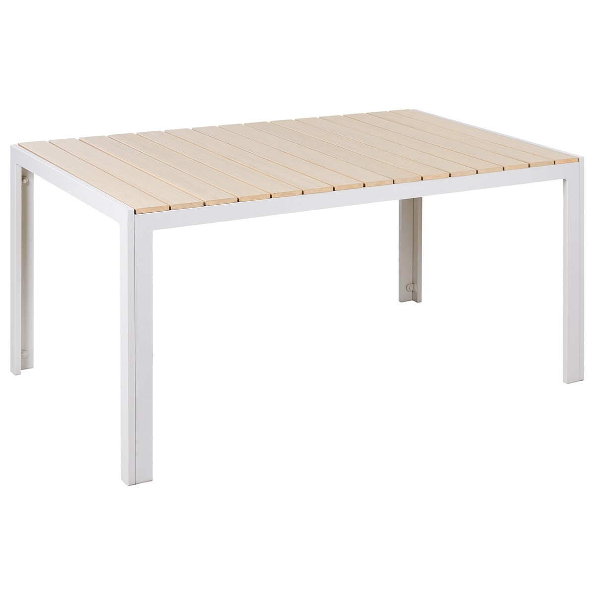 Stół ogrodowy dla 6 osób COMO 150 cm 90 cm Beżowy