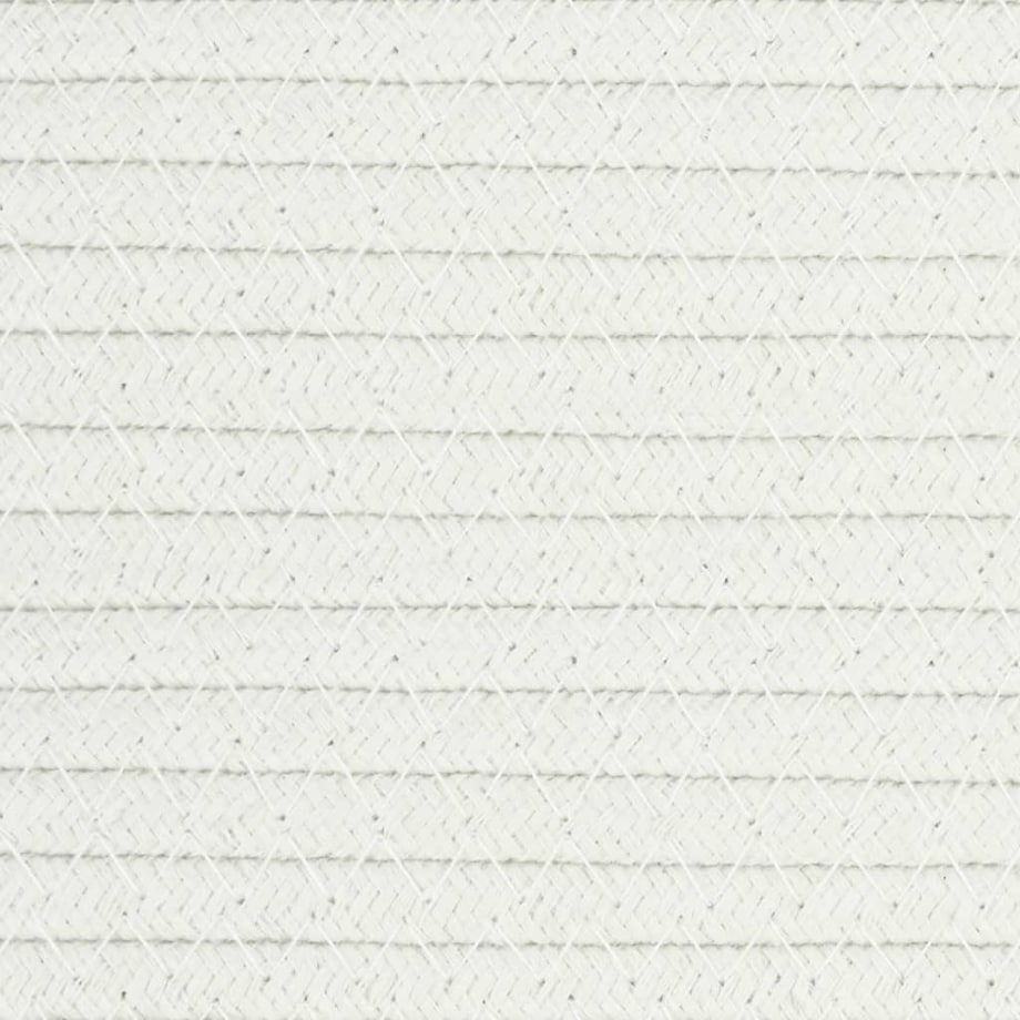 vidaXL Kosz na pranie, beżowo-biały, Ø60x36 cm, bawełna