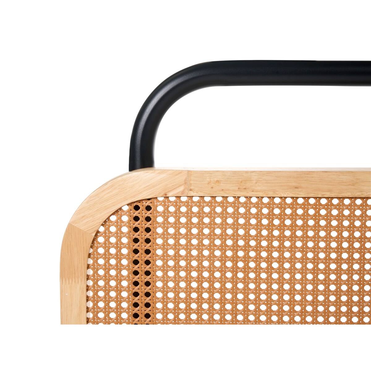 Łóżko Rattan BOUSSICOURT 180 x 200 cm Jasnobrązowy