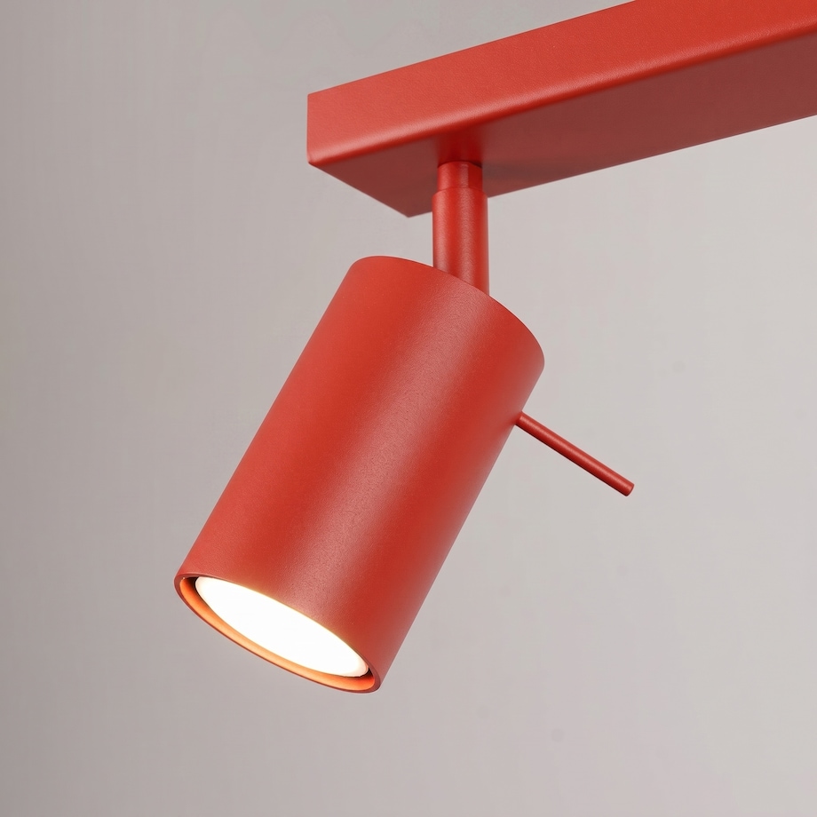 Plafon RING 6L czerwony
