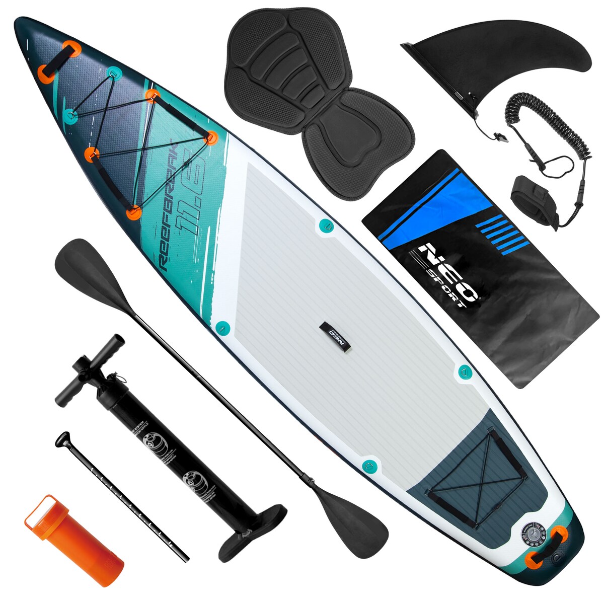 Deska SUP do pływania pompowana Paddle Reefbreak 350cm Neo-Sport ZESTAW