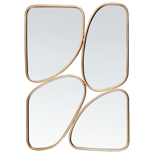 Lustro ścienne DIANCEY 70 cm 100 cm Metal Złoty