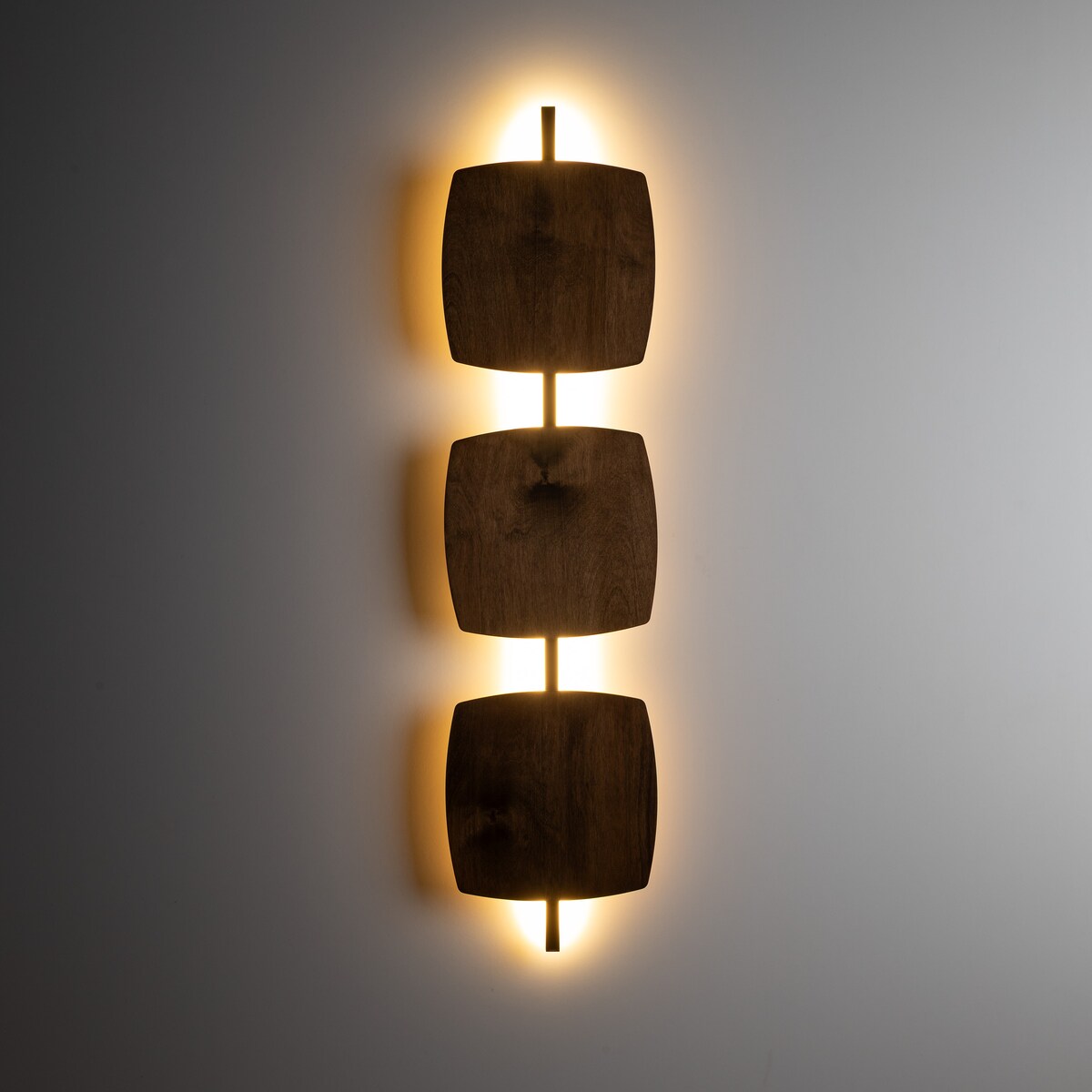 Kinkiet ścienny LED 18W TK Lighting SELVA L 11436 brązowy, 3000K, 650 lm, aluminium+drewno