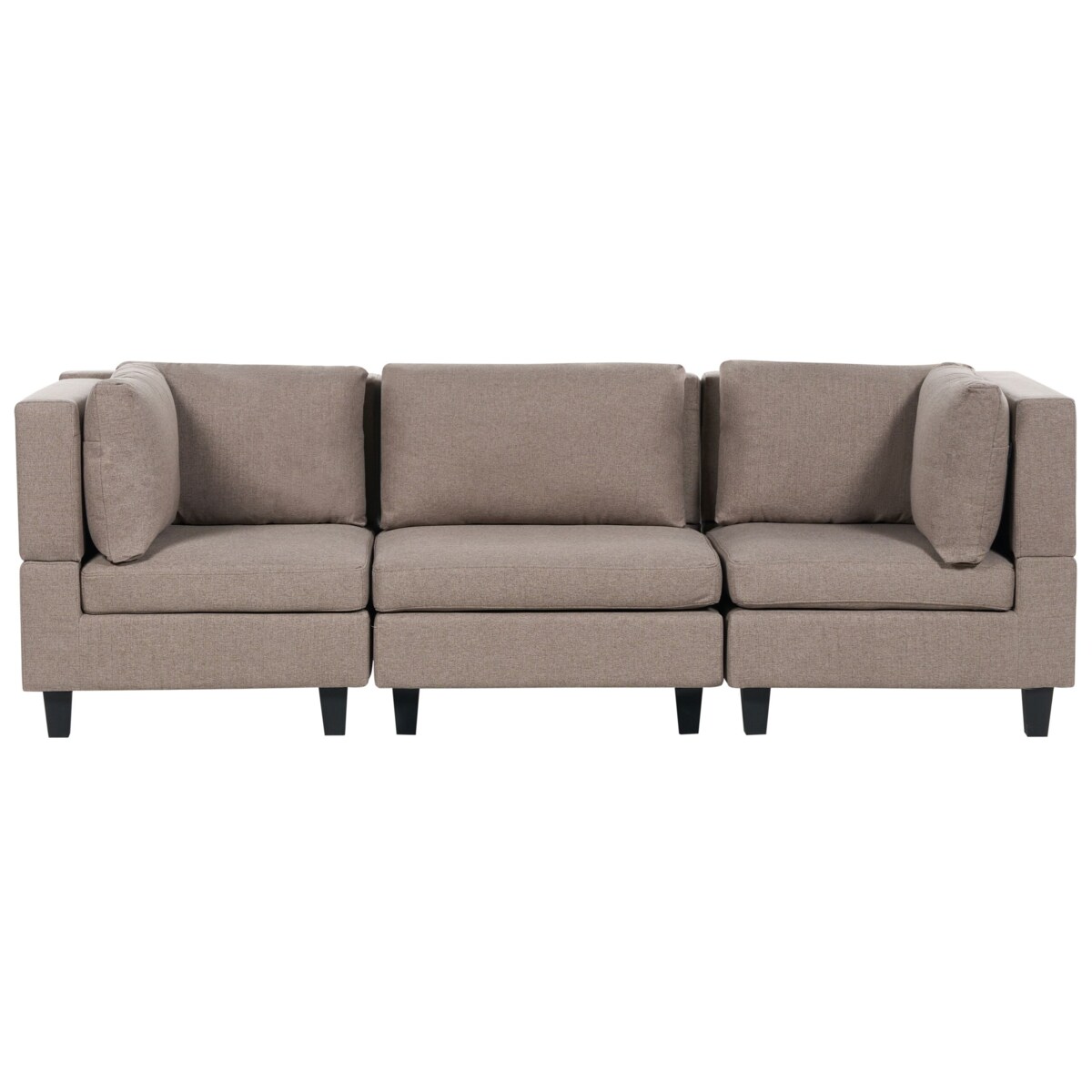 Sofa modułowa 3-osobowa brązowa UNSTAD
