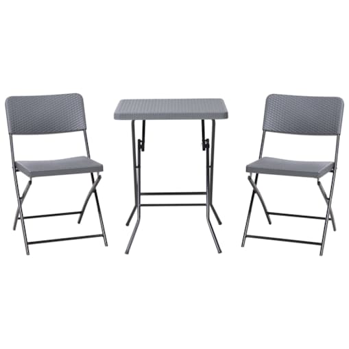 Zestaw mebli balkonowych Składane TRAPPETO Szary
