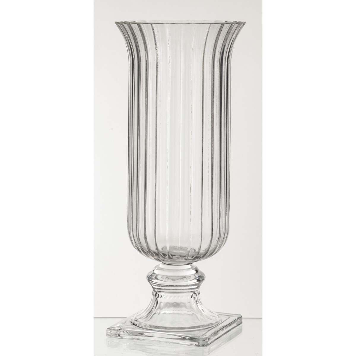 Wazon 37x15,5x15,5 cm TAZZA-5 na nóżce przezroczysty