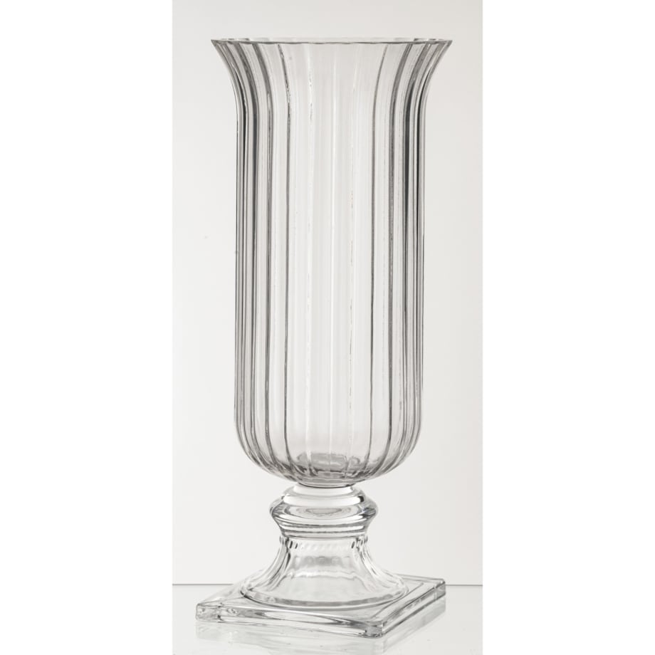 Wazon 37x15,5x15,5 cm TAZZA-5 na nóżce przezroczysty