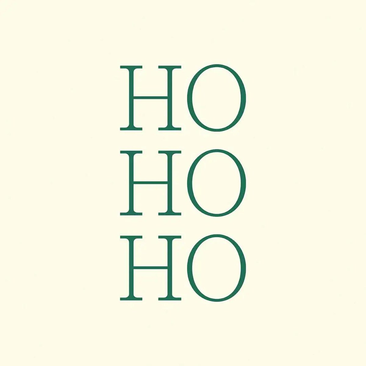 Serwetki świąteczne - HO HO HO - zielone (2szt.)