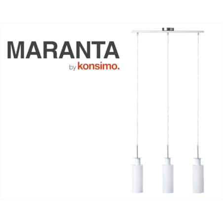 Konsimo MARANTA Lampa wisząca, mleczny biały