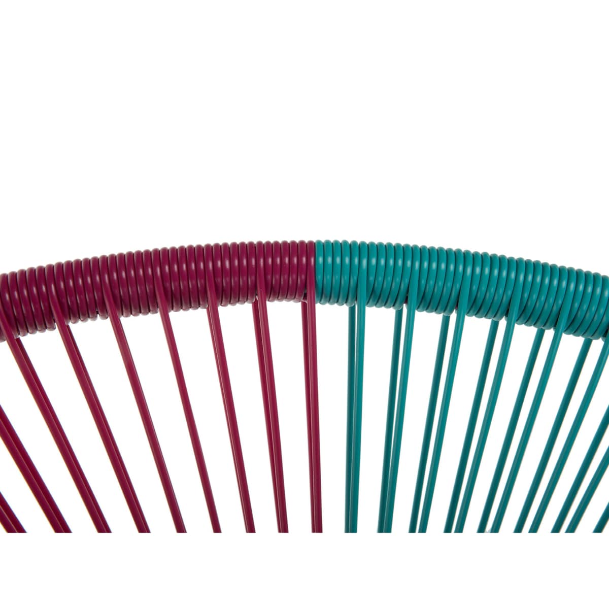 Krzesło z technorattanu różowo-niebieskie ACAPULCO