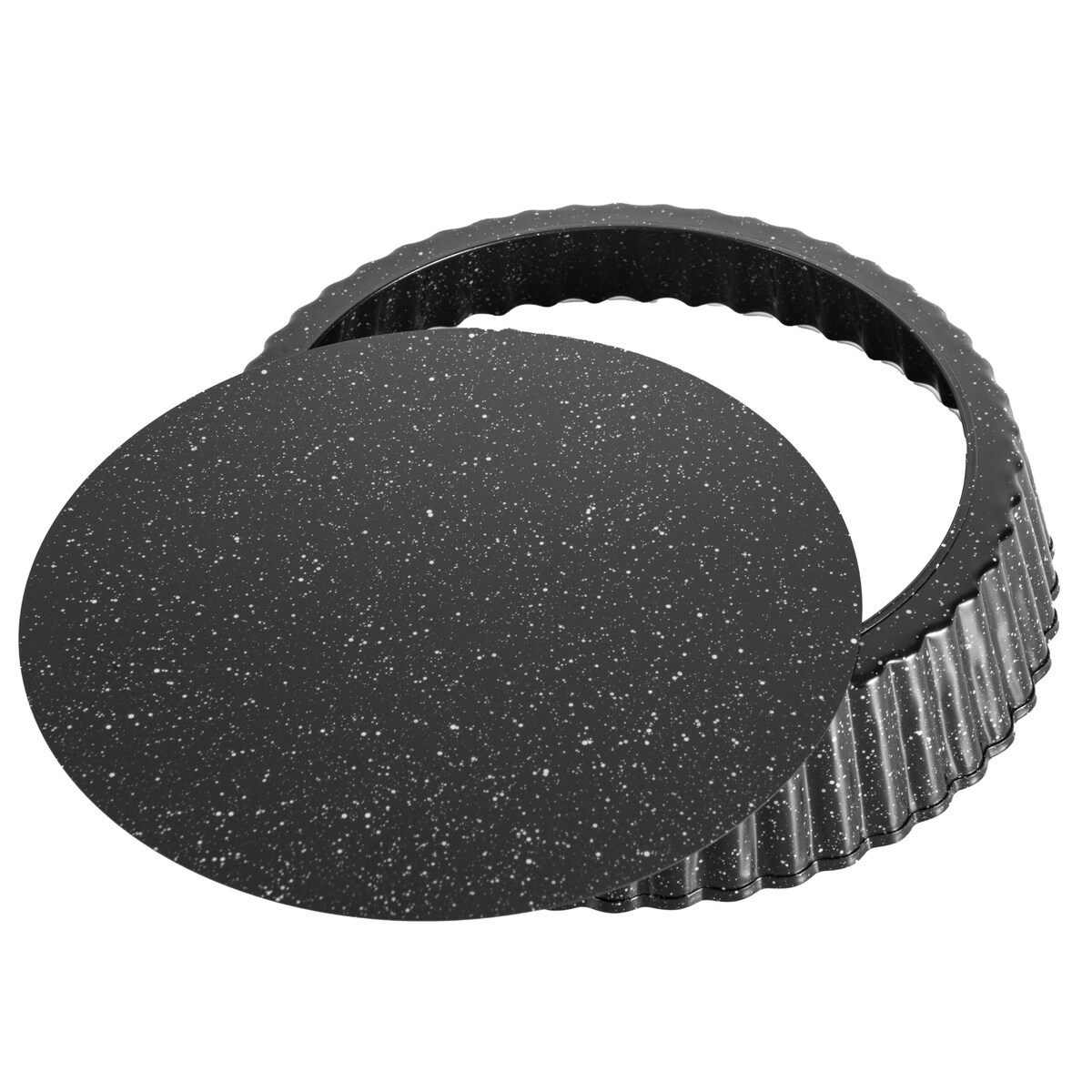 Forma do pieczenia z wyjmowanym dnem blacha okrągła czarna 26x5cm BRUNBESTE BB-7711