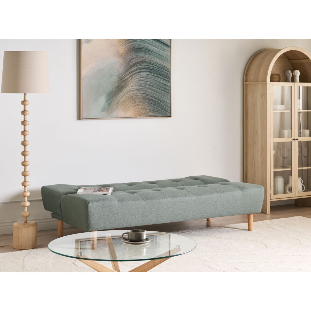 Sofa rozkładana dla 3 osób ALSTEN  Zielony