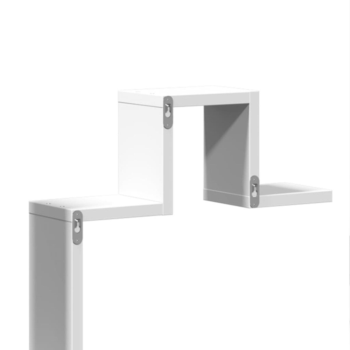 vidaXL Półka wisząca, biała, 104,5x10x43 cm, materiał drewnopochodny