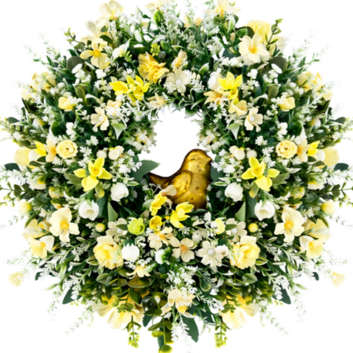 Wiosenny wianek stroik wielkanocny ERIN 50 cm