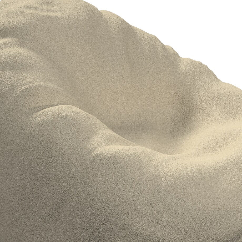 Worek do siedzenia Bowli, jasny beż, Ø60 x 105 cm, Boucle