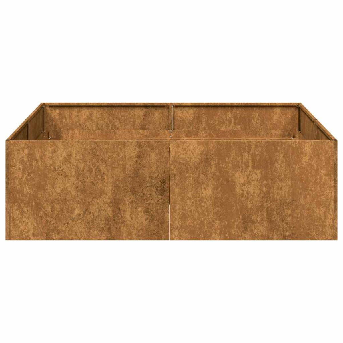 vidaXL Doniczka Rusty 100x100x30 cm Stal nierdzewna