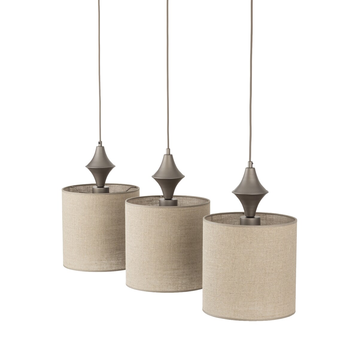 Lampa wisząca TK Lighting AMURA NEW BROWN 11440 3xE27 brązowa regulowana loftowa do salonu, jadalni i kuchni