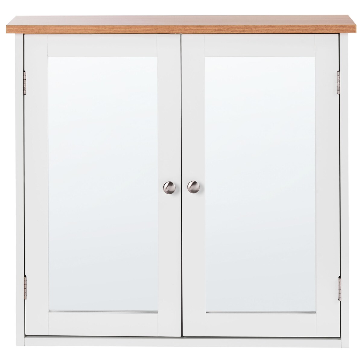 Szafka łazienkowa wisząca z lustrem ALAMOS 65 cm 60 cm Biały