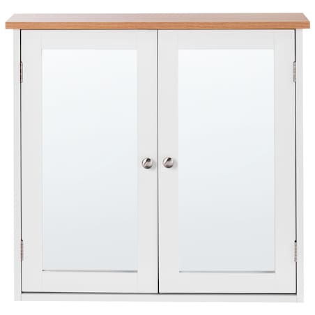 Szafka łazienkowa wisząca z lustrem ALAMOS 65 cm 60 cm Biały