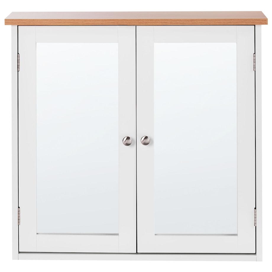 Szafka łazienkowa wisząca z lustrem ALAMOS 65 cm 60 cm Biały