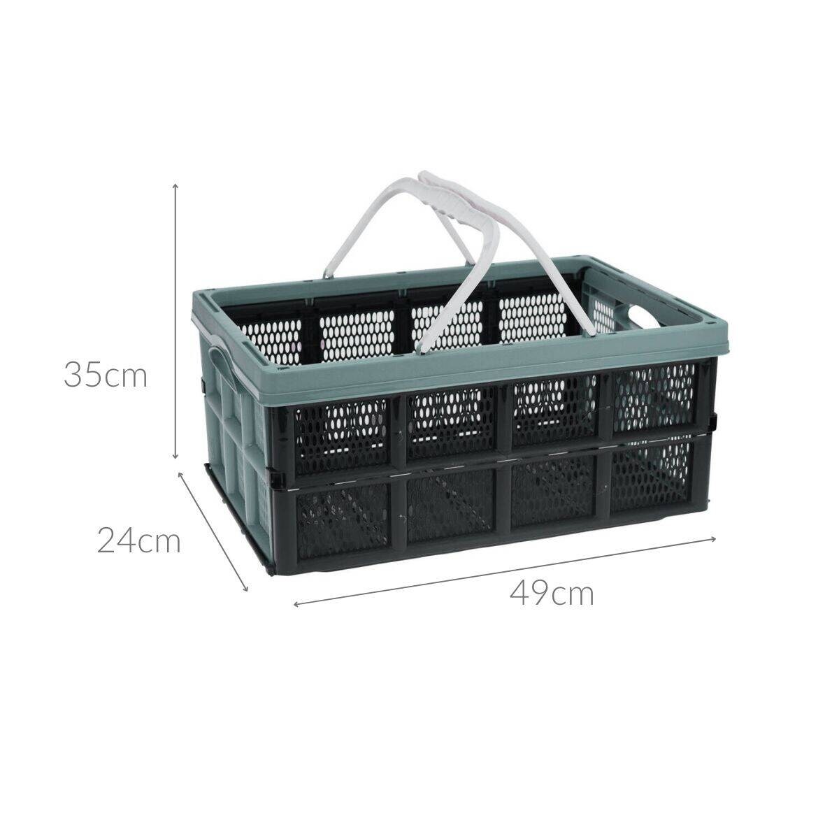 Skrzynia, organizer samochodowy do bagażnika, 35 x 24 x 49 cm