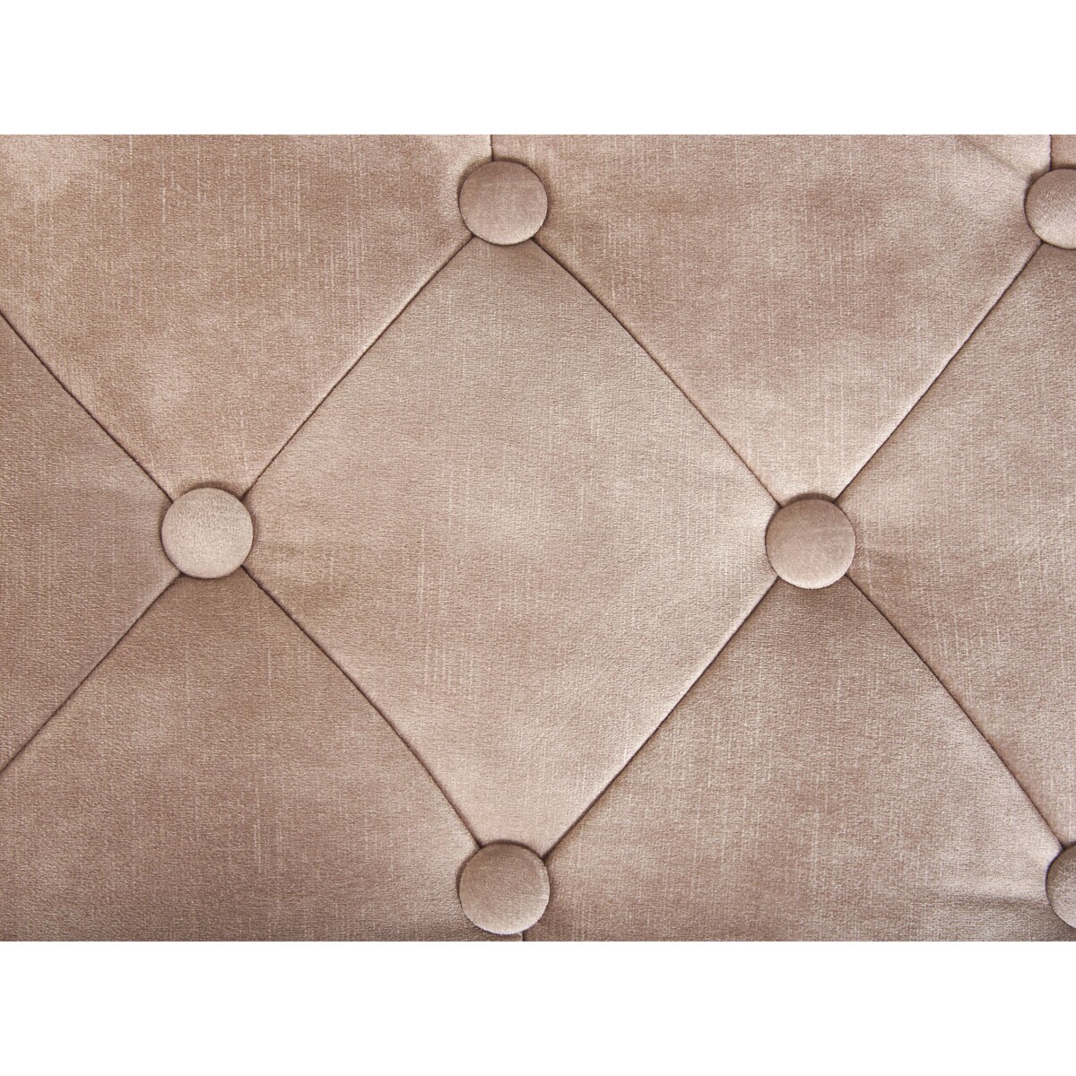 Ławka welurowa beżowoszara ROSEVILLE