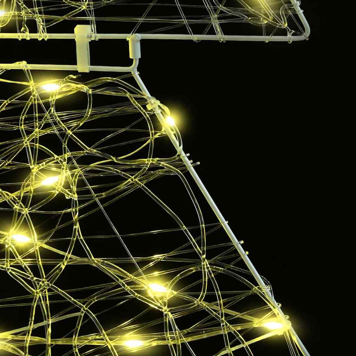 vidaXL Choinka z 160 diodami LED Ciepła biel 150 cm Akryl