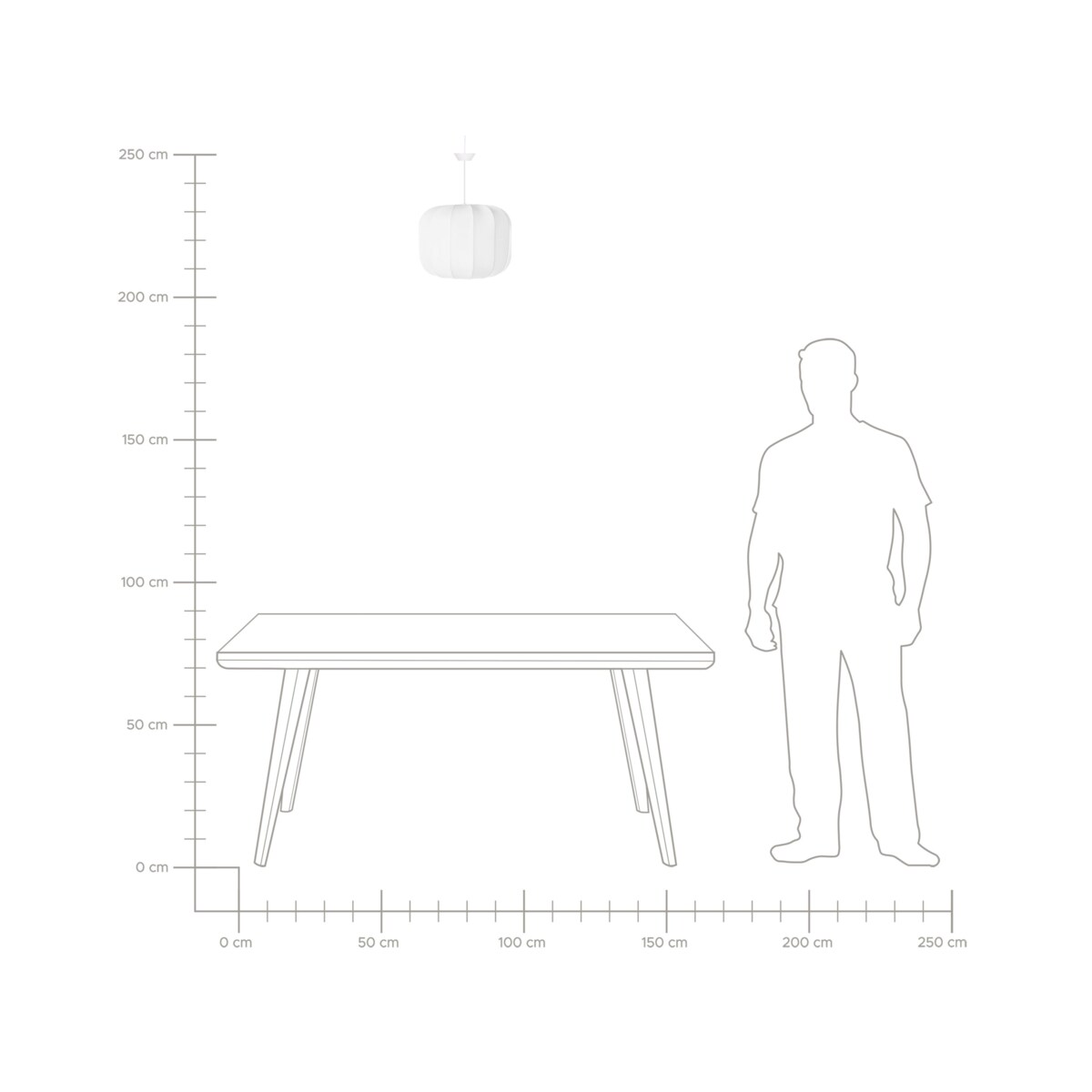 Lampa wisząca CABRIALES Materiał syntetyczny Biały