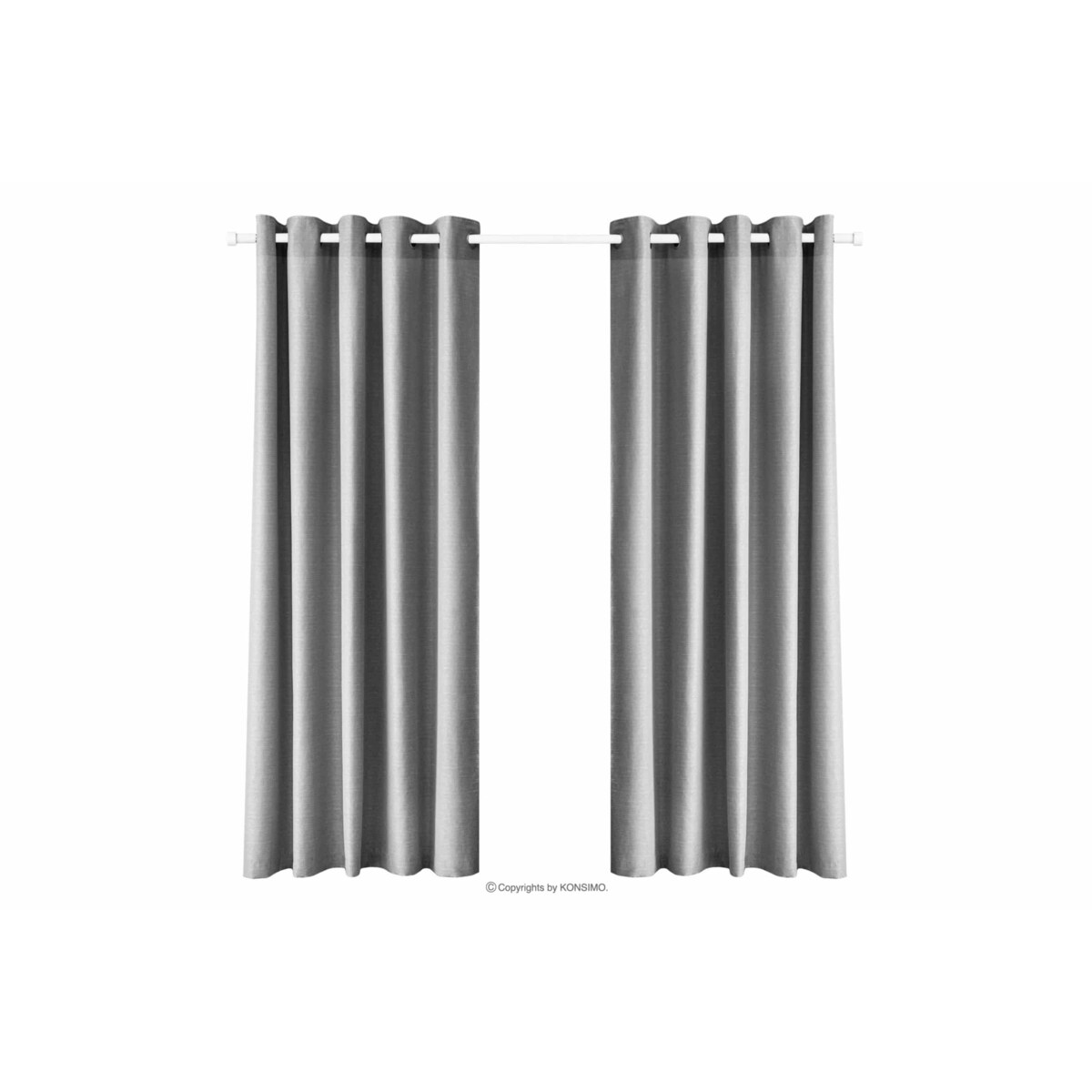 Konsimo LUTES Zasłona, szary