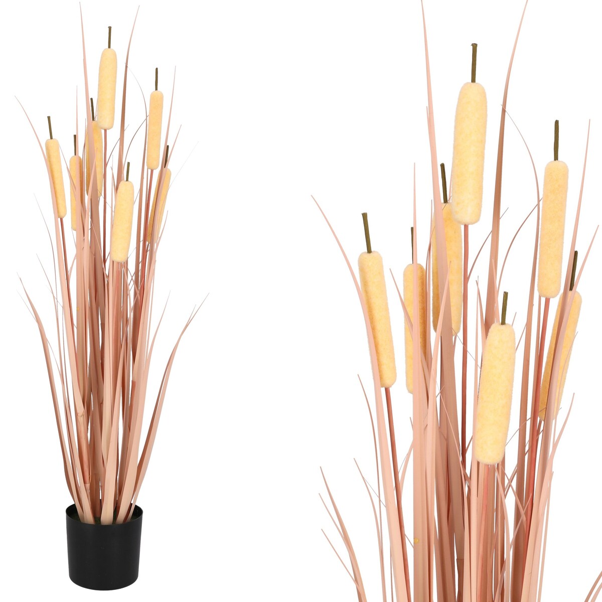 Trawa PAŁKA WODNA w doniczce SZTUCZNA 38 cm KWIATY