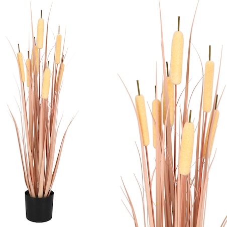 Trawa PAŁKA WODNA w doniczce SZTUCZNA 38 cm KWIATY