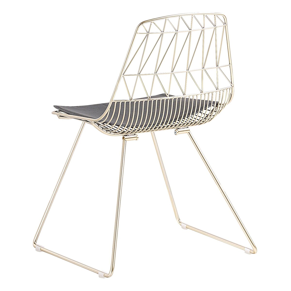 Zestaw 2 krzeseł złoty HARLAN