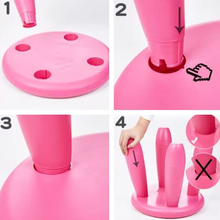 Krzesełko dla dzieci plastikowe stołek dziecięcy stabilny