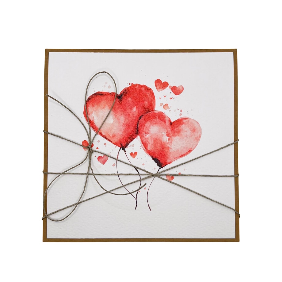 Wyjątkowa kartka na walentynki - walentynka z sercem - serduszka najpiękniejsze życzenia walentynkowe