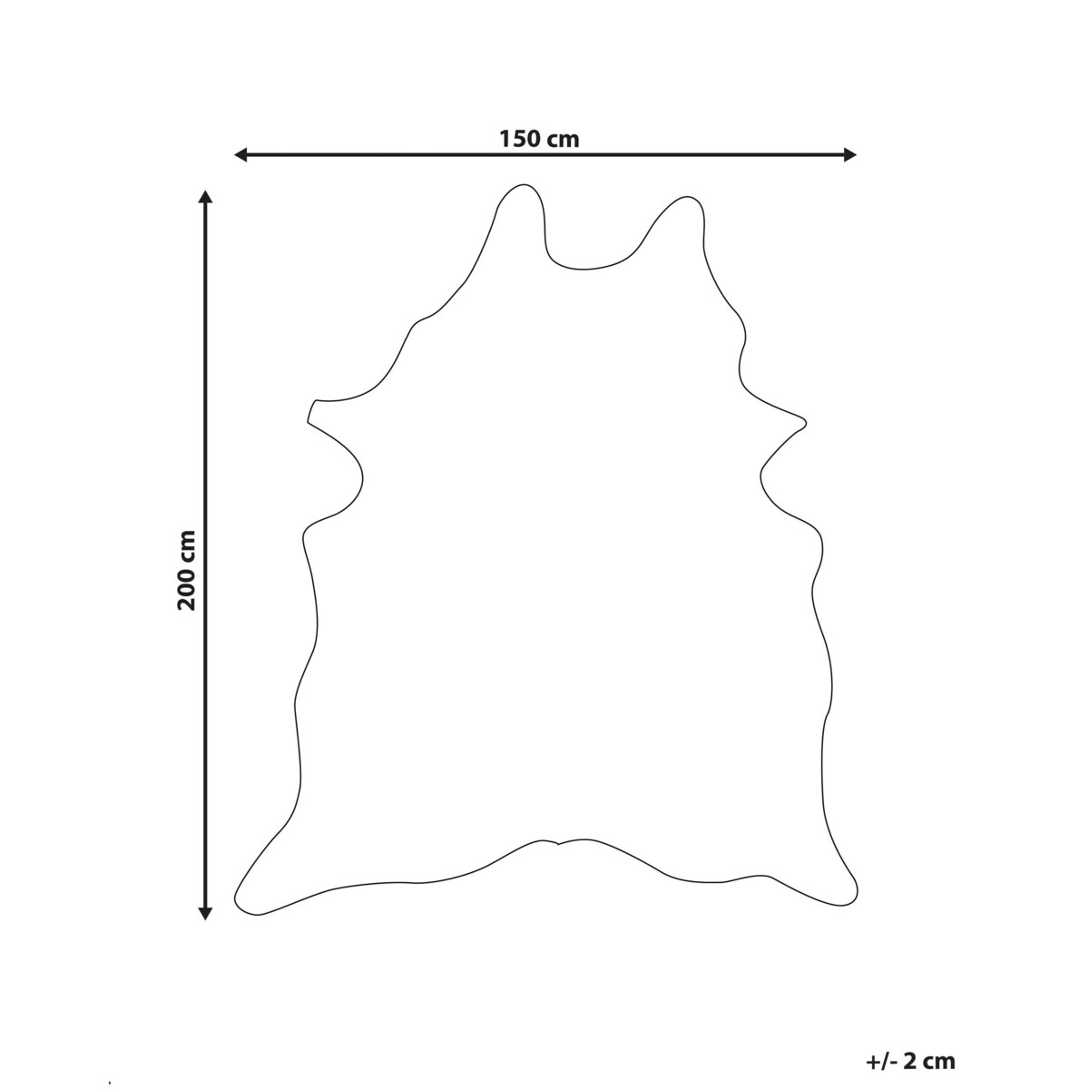 Dywan ekoskóra w łaty 150 x 200 cm brązowy ze złotym BOGONG
