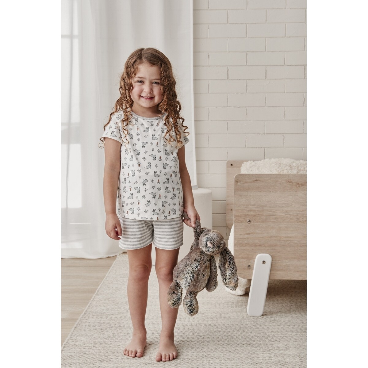 Piżama dziecięca Love To Dream 4 lata - dwuczęściowa - Króliczki