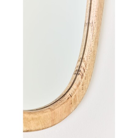 Lustro ścienne z drewna dębowego Arbidel 80 x 220 cm, naturalne