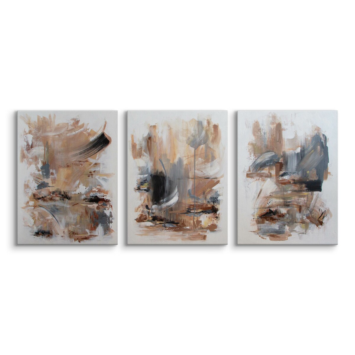 3x Obraz Ścienny Do Salonu Set Abstrakcja Nowoczesny Styl Farba 30x40cm