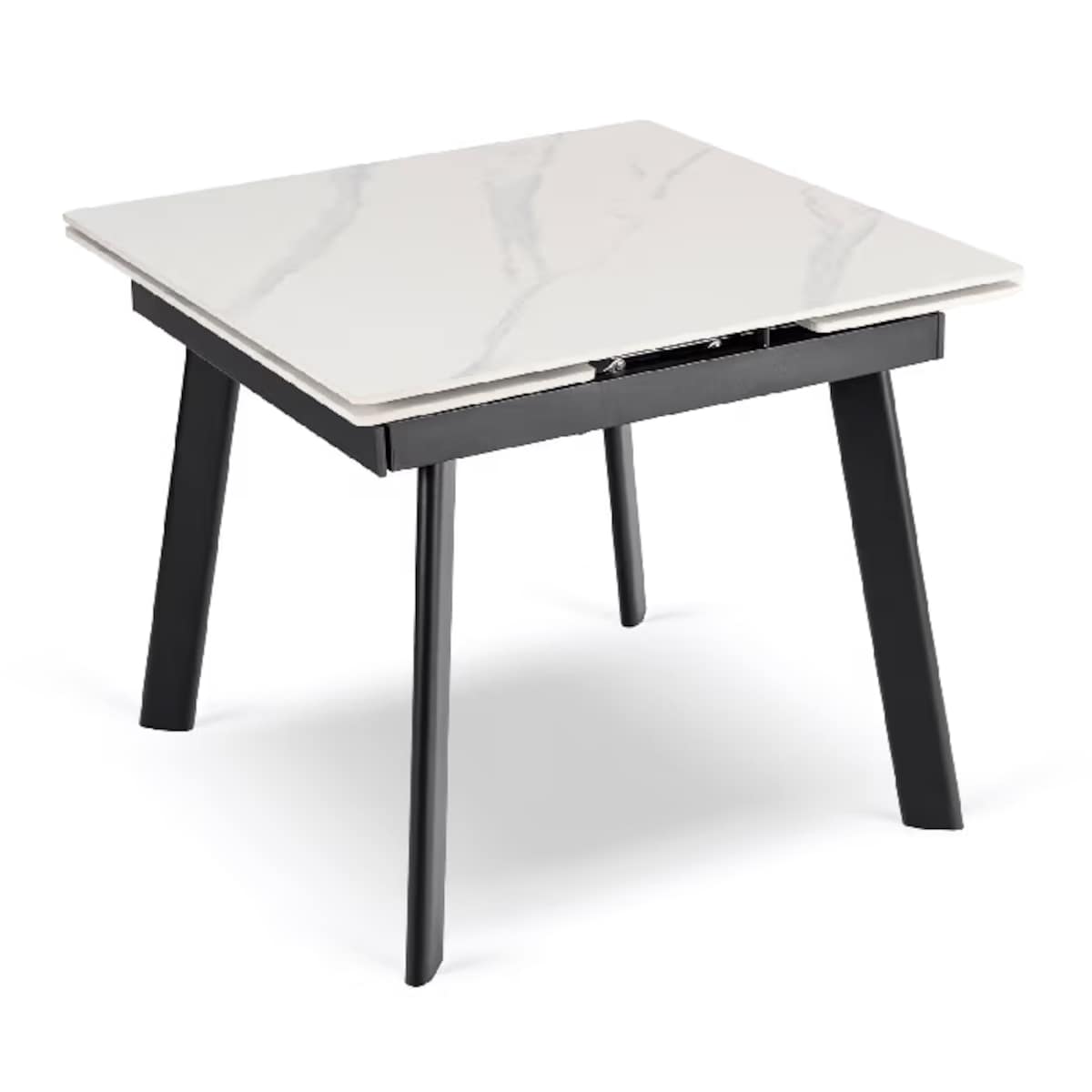 Stół ceramiczny rozkładany do jadalni biały 90-150 cm LARES