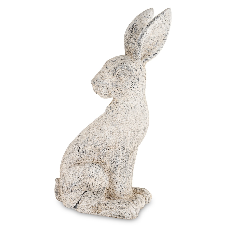 Dekoracja - szary siedzący królik 53x27x20 cm SZAREK-3