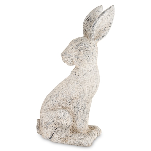 Dekoracja - szary siedzący królik 53x27x20 cm SZAREK-3