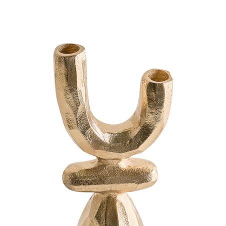 Świecznik KRADENIK Metal 33 cm Złoty