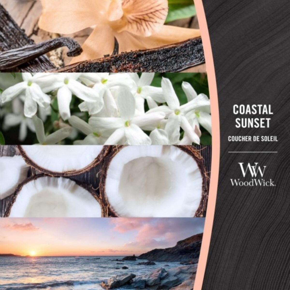 WoodWick świeca mała COASTAL SUNSET