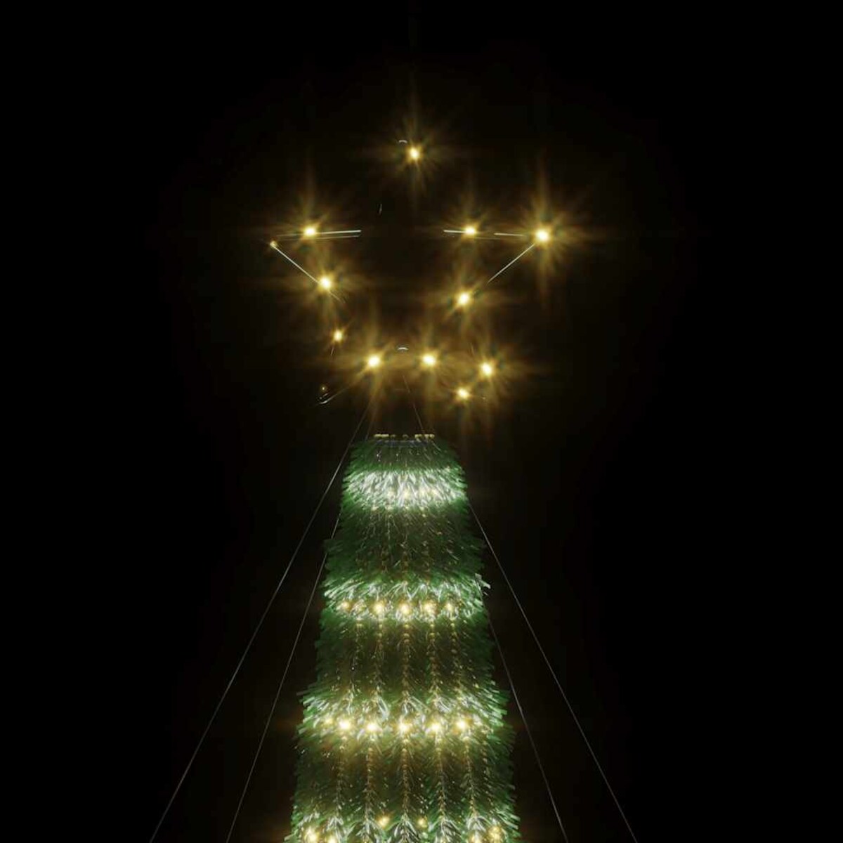 vidaXL Choinka LED 275 LEDs Ciepła biel 180 cm