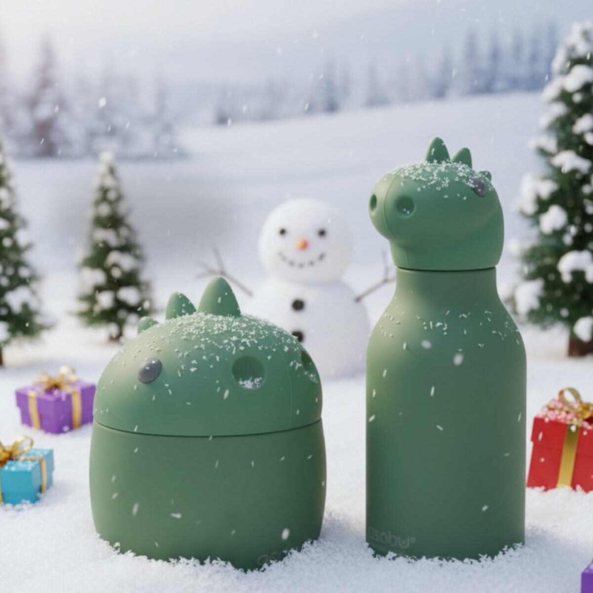 ASOBU BESTIE BOTTLE butelka termiczna dla dziecka, Dinosaur